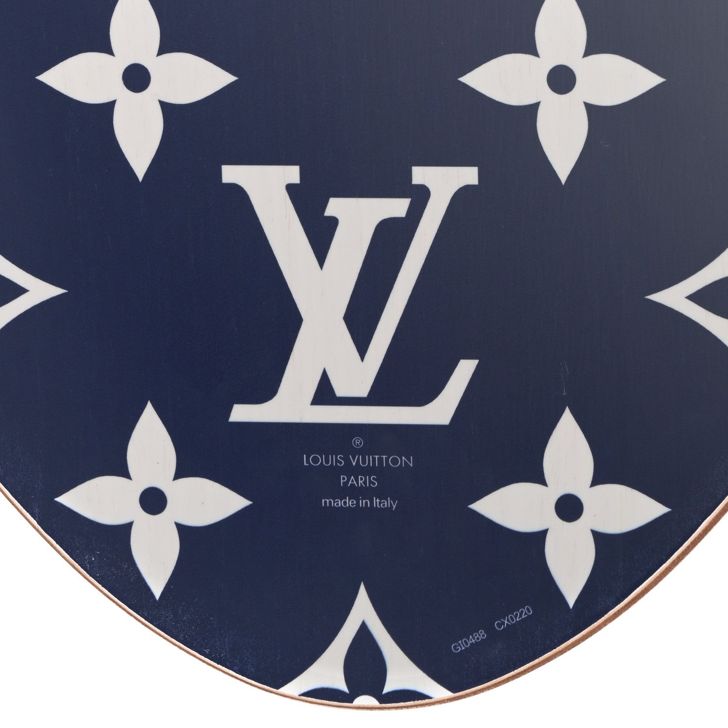 Louis Vuitton Wood Monogram Giant Escale Skimboard Blue 3 of 3