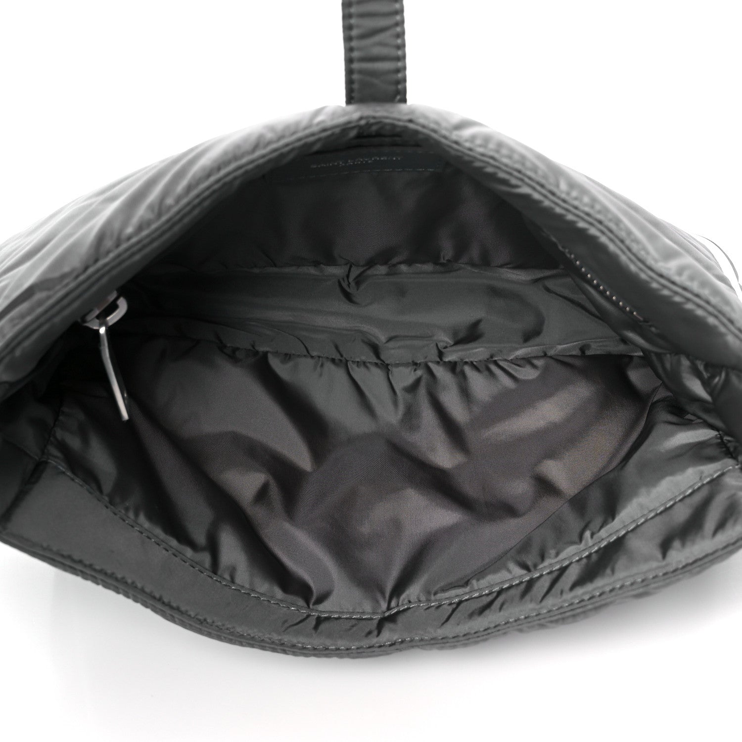 Saint Laurent Econyl Nylon Le 5 A 7 Hobo Grey 5 of 10