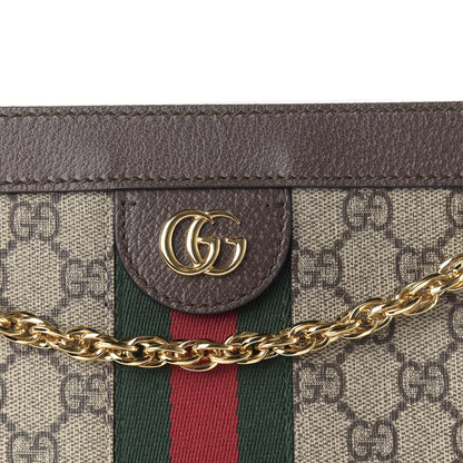 Gucci GG Supreme Monogram Web Medium Ophidia Chain Shoulder Bag Brown 10 of 10