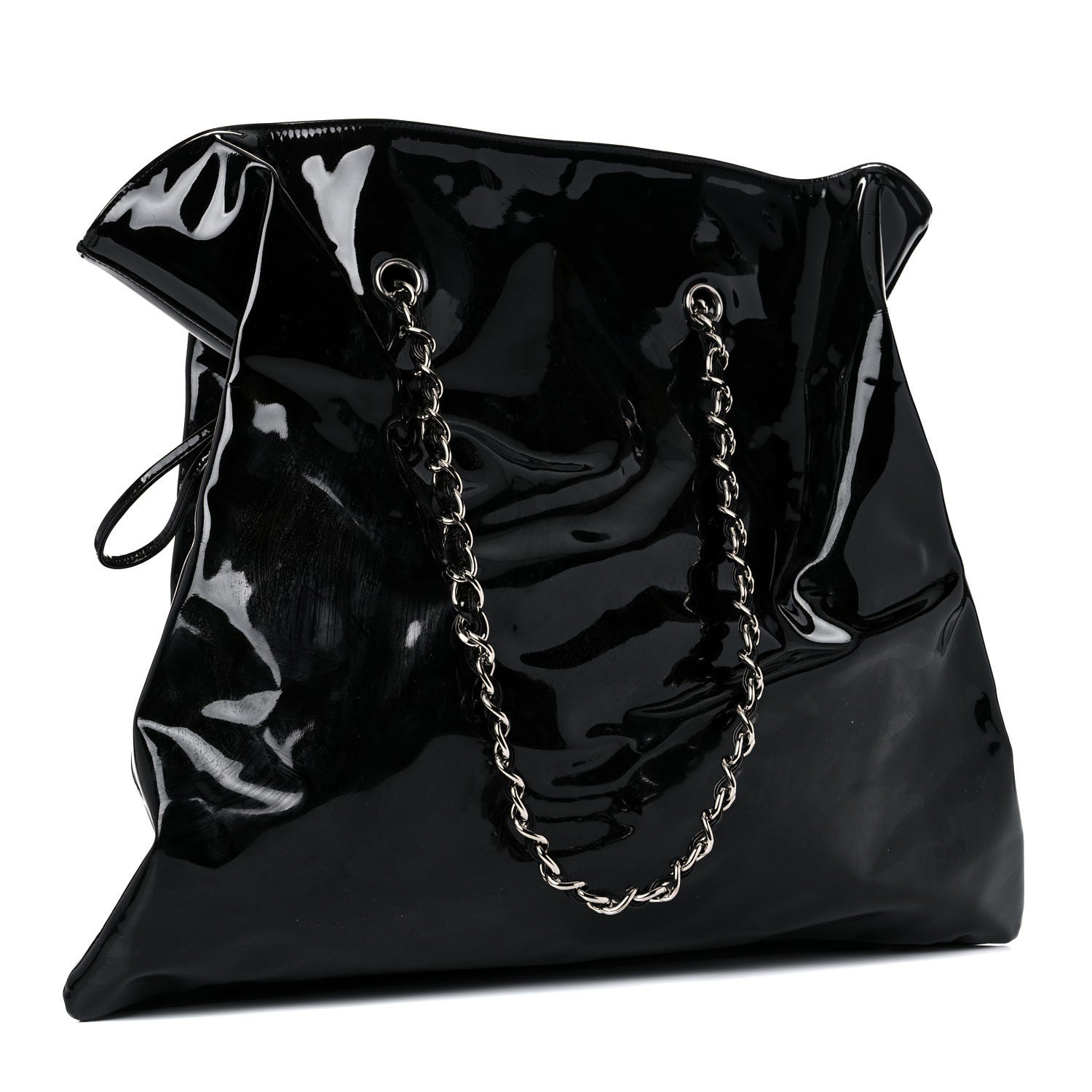 Chanel Patent Crystal Strass Bonbons Tote Black 2 of 12