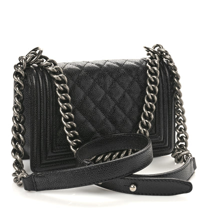 Chanel Caviar Quilted Small Boy Flap Black 3 of 10