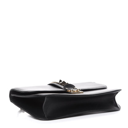 Valentino Garavani Vitello Medium Glam Lock Rockstud Flap Black 4 of 10