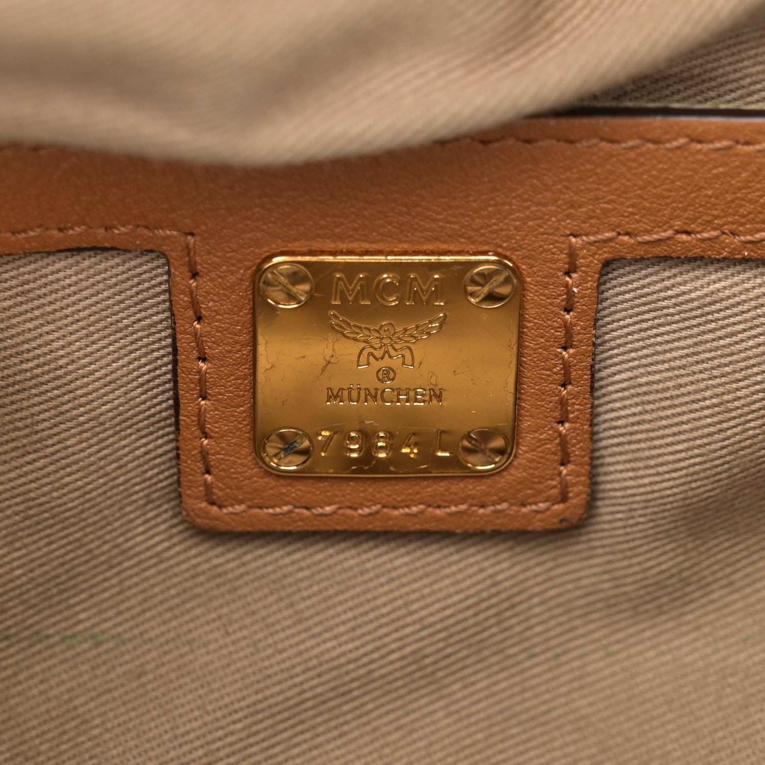 MCM Calfskin Ottomar Monogram Fursten Belt Bag Cognac 6 of 11