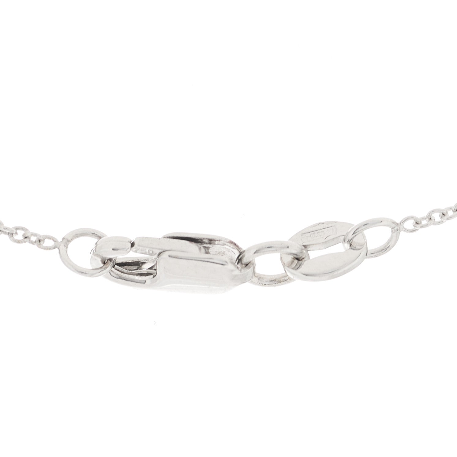 Roberto Coin 18K White Gold Diamond Curved Bar Pendant Necklace 3 of 6