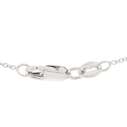 Roberto Coin 18K White Gold Diamond Curved Bar Pendant Necklace 3 of 6