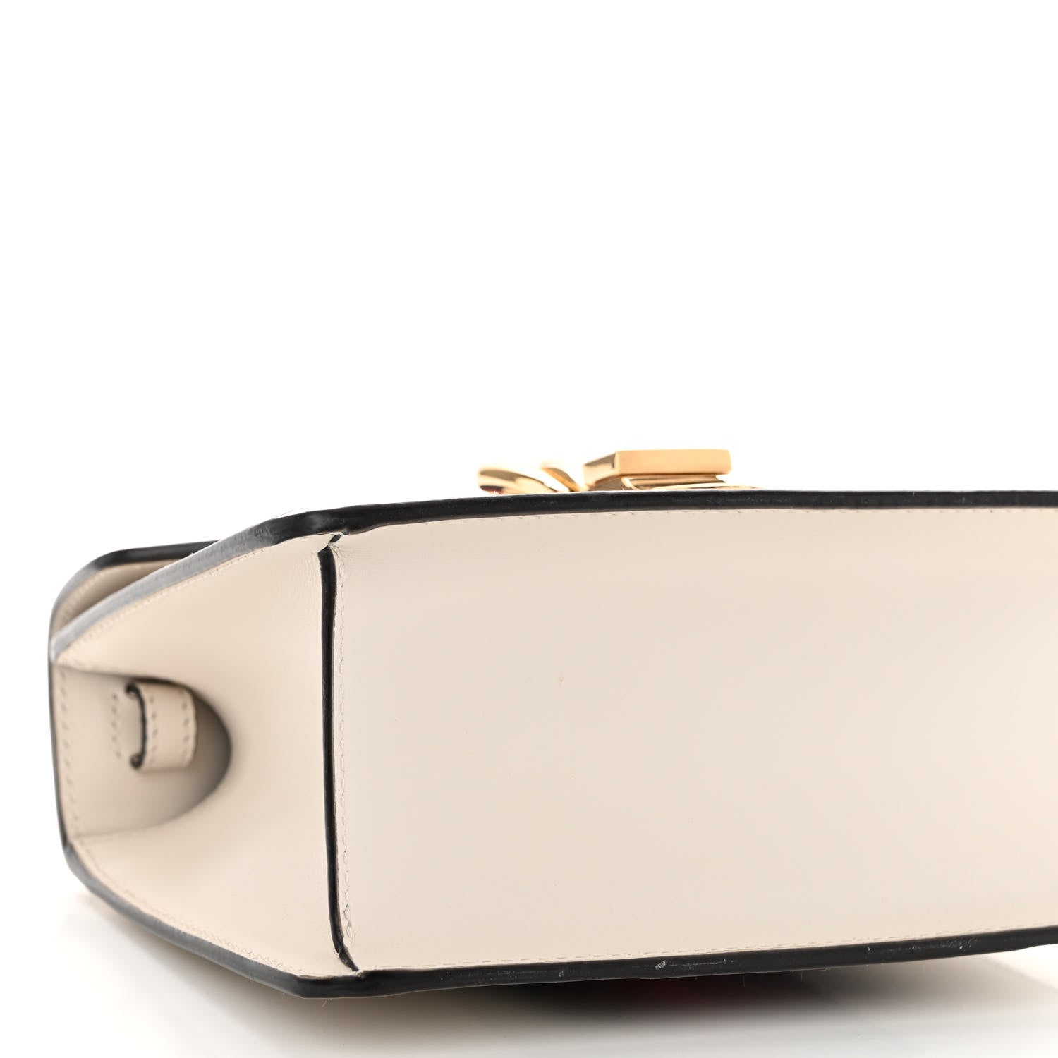 Gucci Calfskin Mini Sylvie Top Handle Bag White 9 of 10