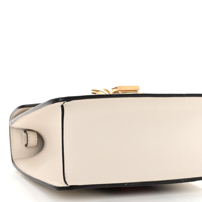 Gucci Calfskin Mini Sylvie Top Handle Bag White 9 of 10