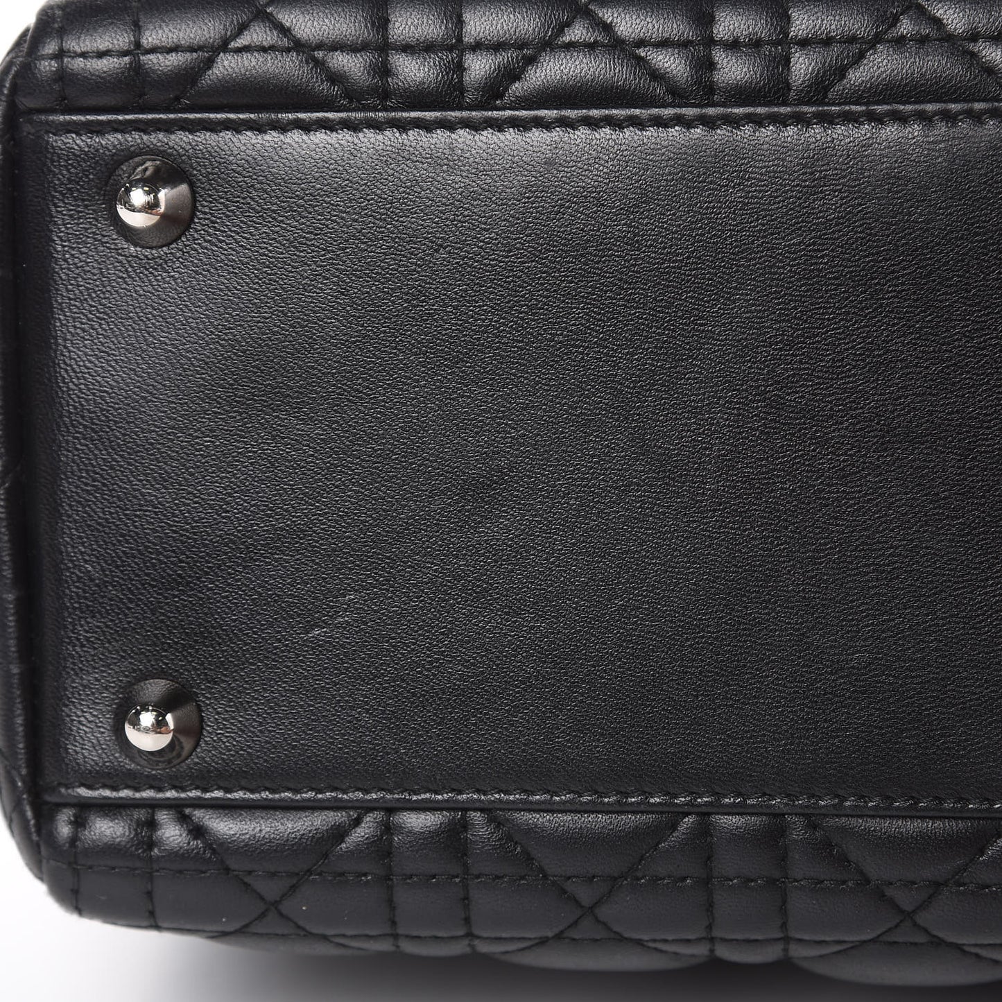 Lambskin Cannage Large Lady Dior Black