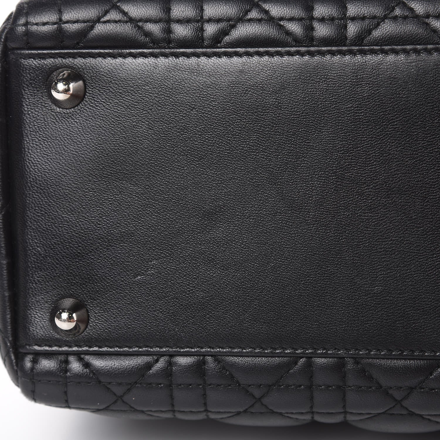 Christian Dior Lambskin Cannage Large Lady Dior Black 13 of 17
