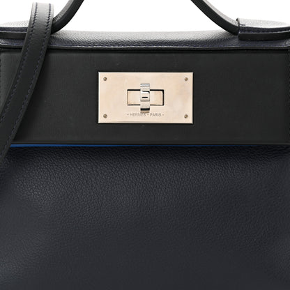 Hermes Evercolor Swift Verso 24/24 21 Bleu Nuit Black Caban Bleu France 8 of 11