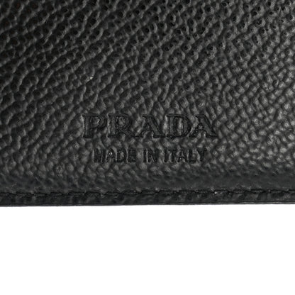Prada Micro Grain Bi-Fold Wallet Black 6 of 9