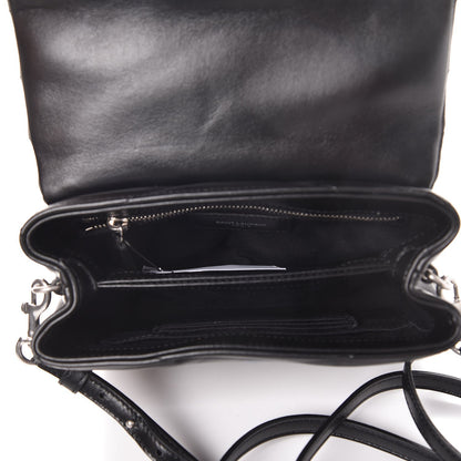 Saint Laurent Calfskin Y Quilted Monogram Toy Loulou Crossbody Bag Black 5 of 9