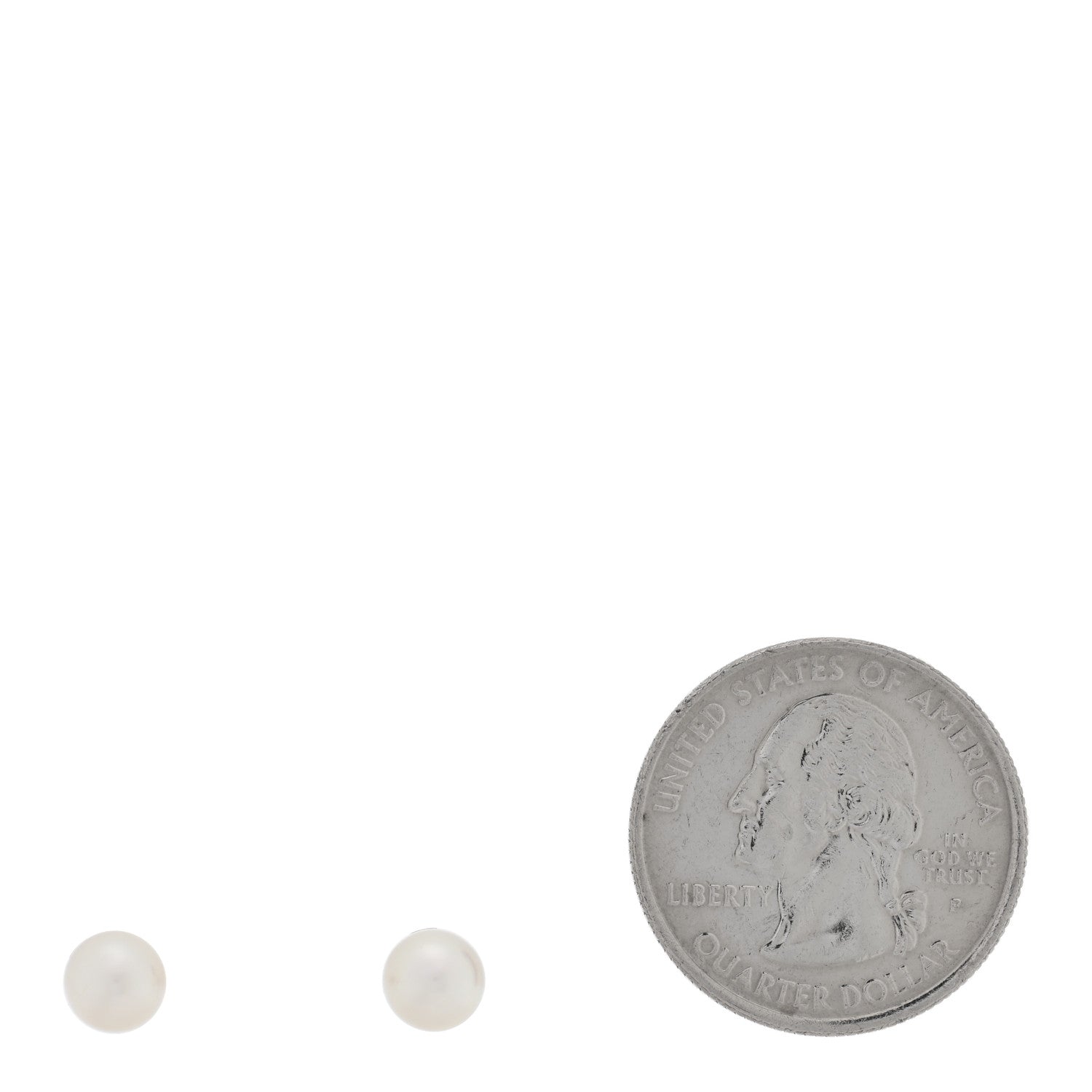 Mikimoto 18K White Gold Akoya Cultured Pearl 6-6.5mm Stud Earrings 2 of 5