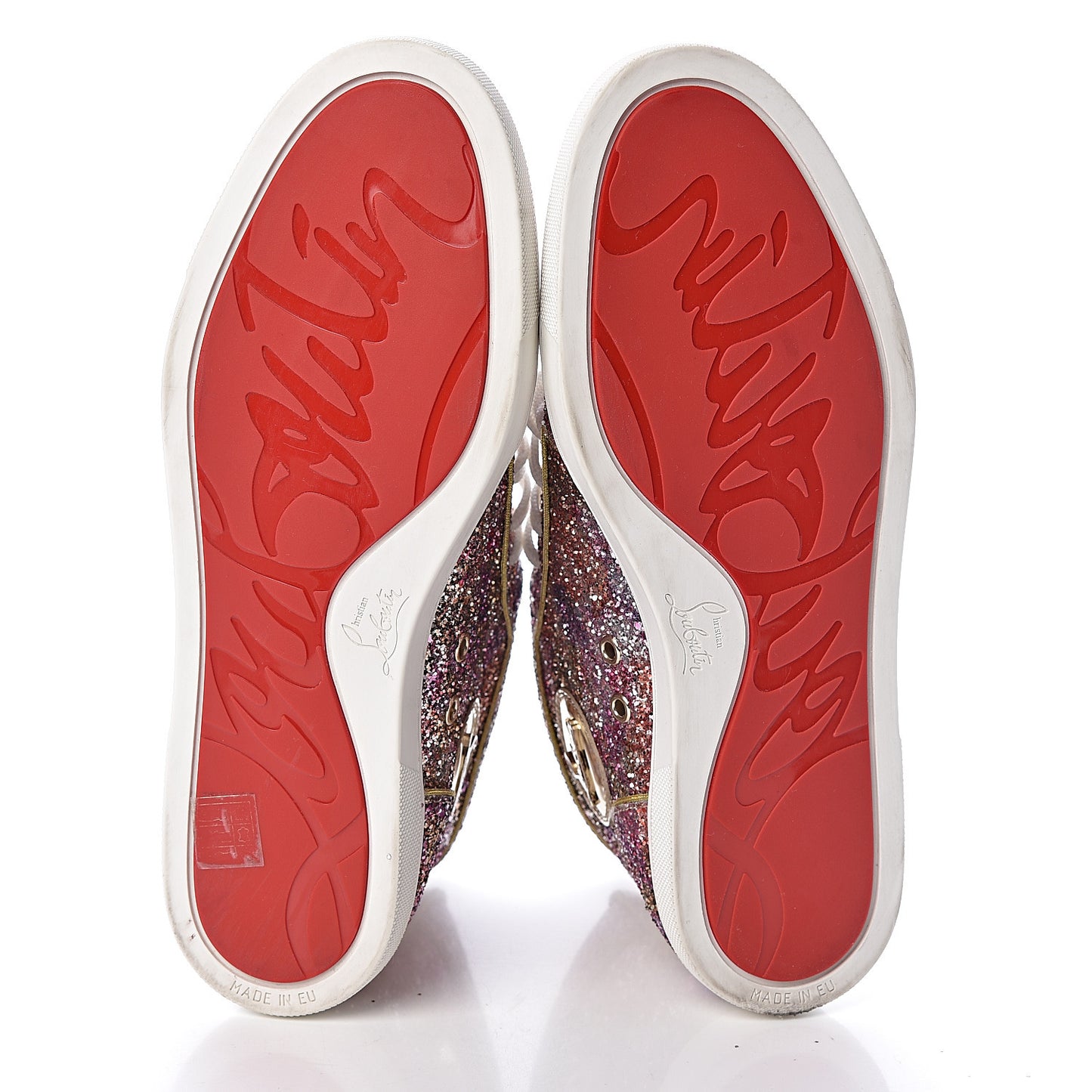 Bip Bip Glitter Womens Disco Ball Flat Sneakers 40 Rosette