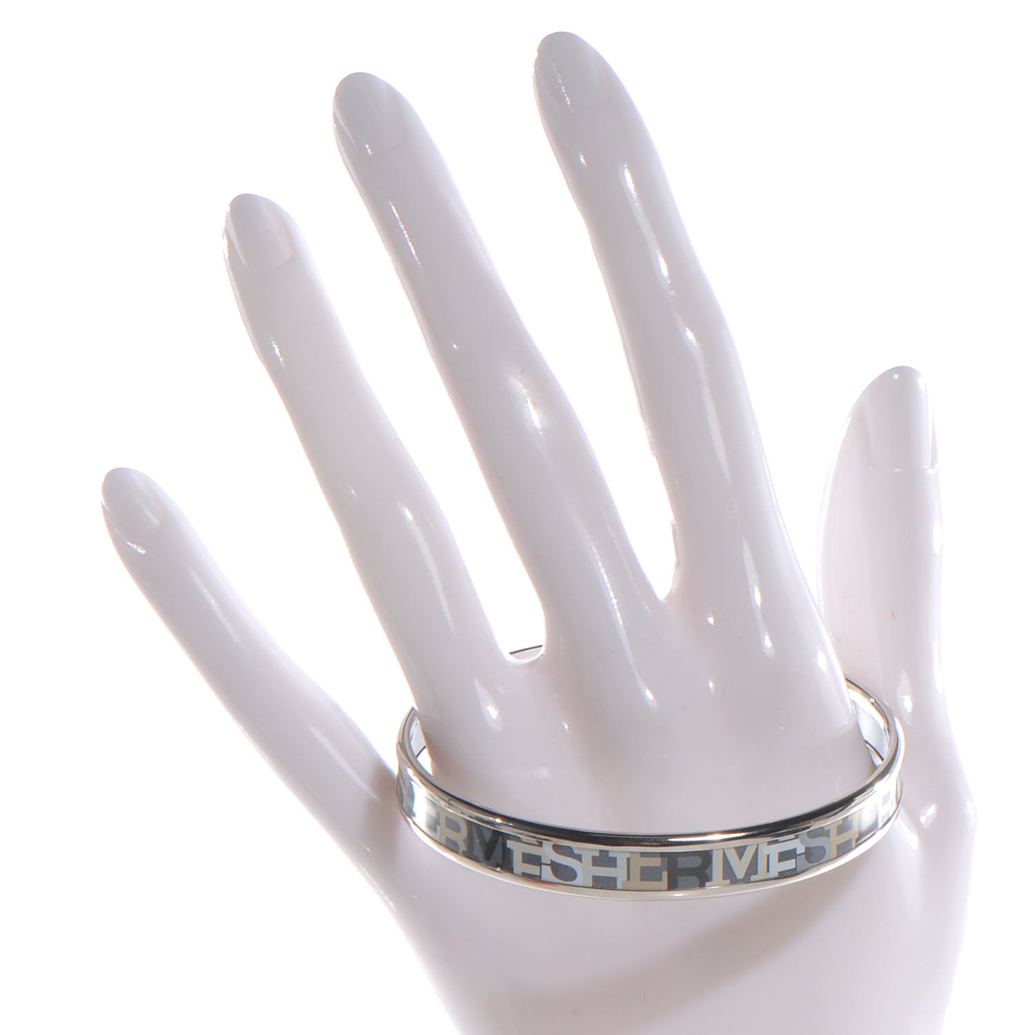 Hermes Enamel Narrow Capitales Bracelet 65 2 of 5