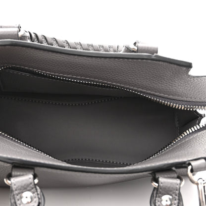Balenciaga Grained Calfskin Neo Classic Silver Hardware Mini City Dark Grey 5 of 10
