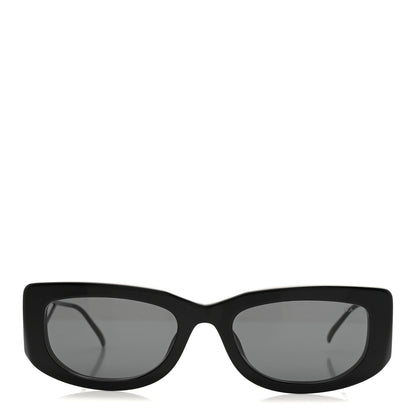 Prada Acetate Sunglasses SPR 14Y Black Slate Gray 2 of 8