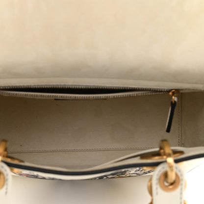 Christian Dior Calfskin Niki De Saint Phalle Heart Medium Supple Lady Dior Off White 4 of 12