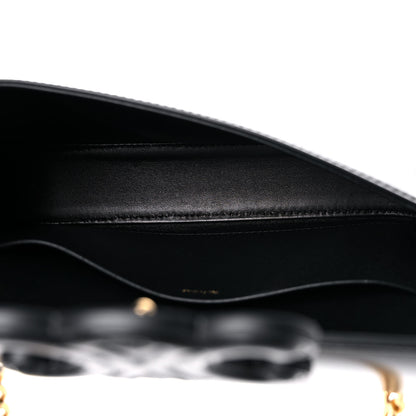Celine Shiny Calfskin Cuir Triomphe Chain Shoulder Bag Black 5 of 12