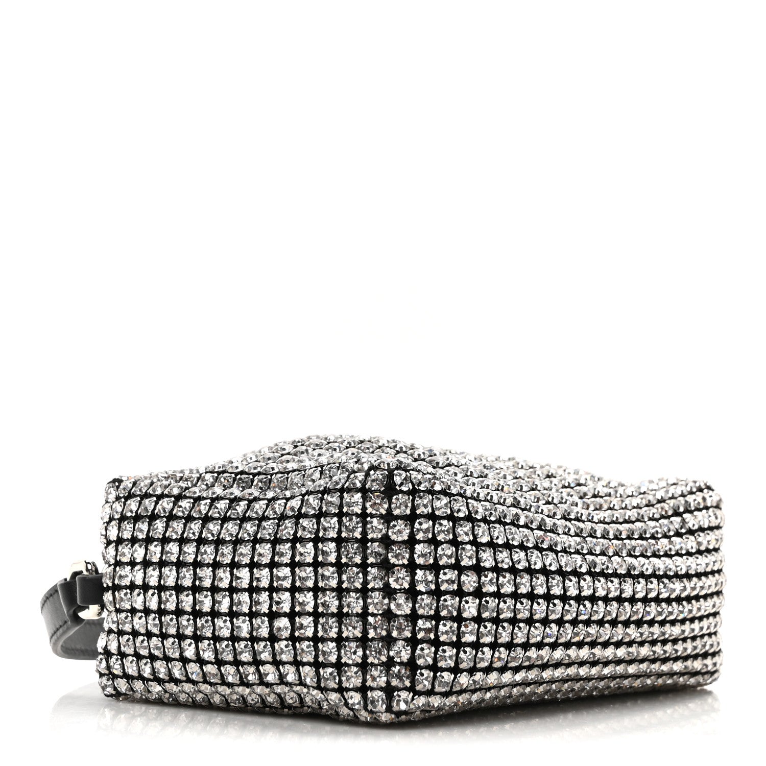 Alexander Wang Mesh Crystal Rhinestone Mini Heiress Pouch Silver 4 of 11