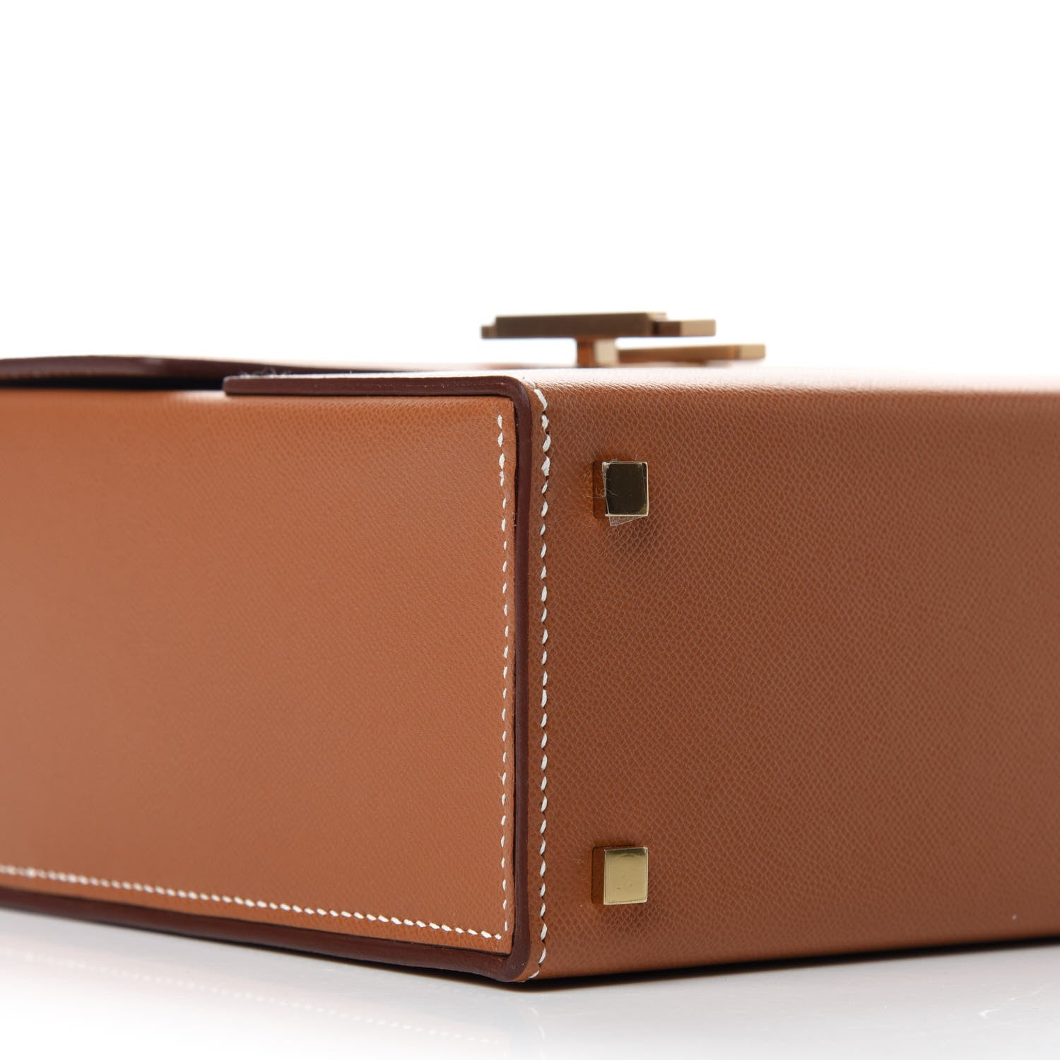 Hermes Epsom Cinhetic Boxy Top Handle Bag Gold 6 of 11