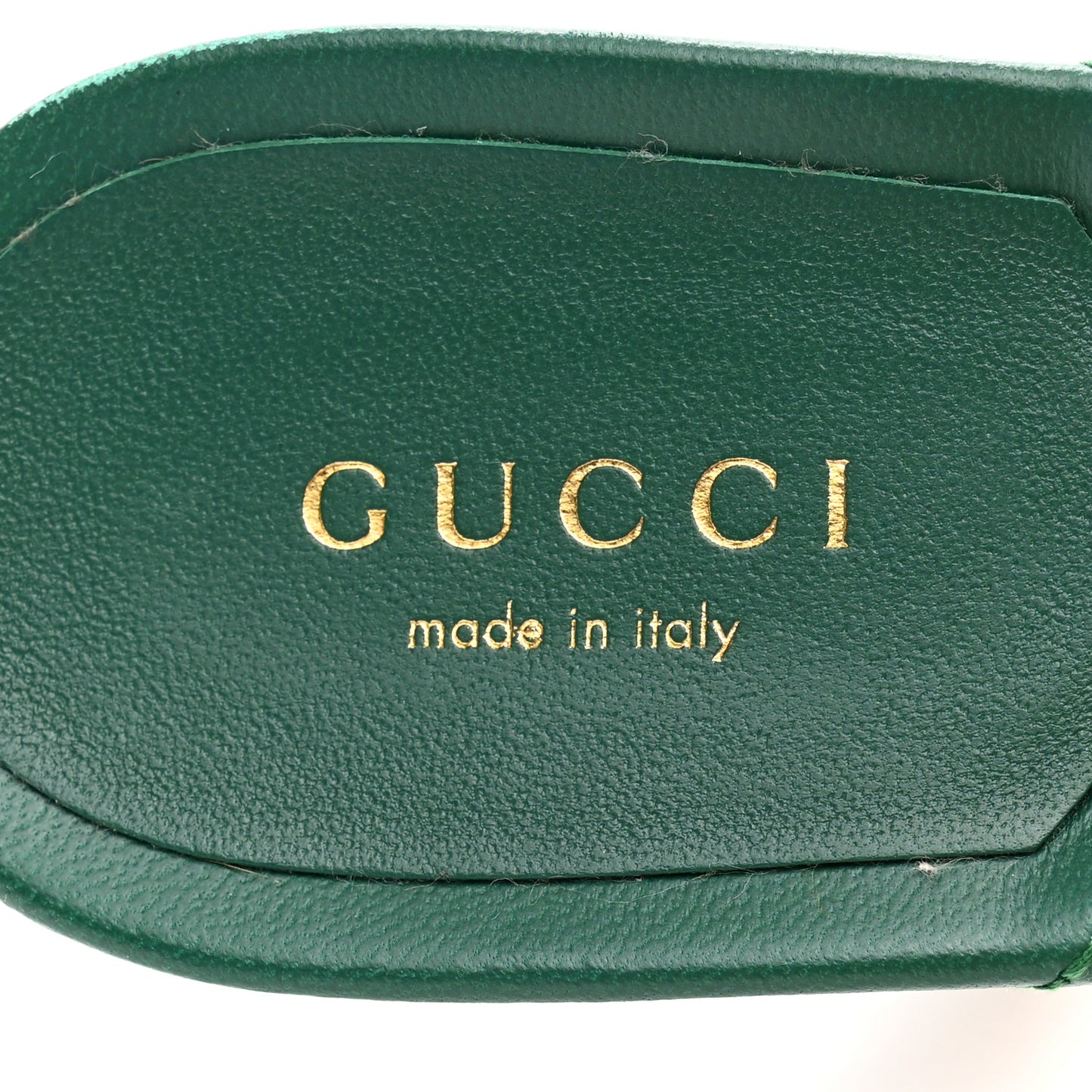 Nappa Matelasse GG Marmont 75mm Slide Sandals 38 Emerald