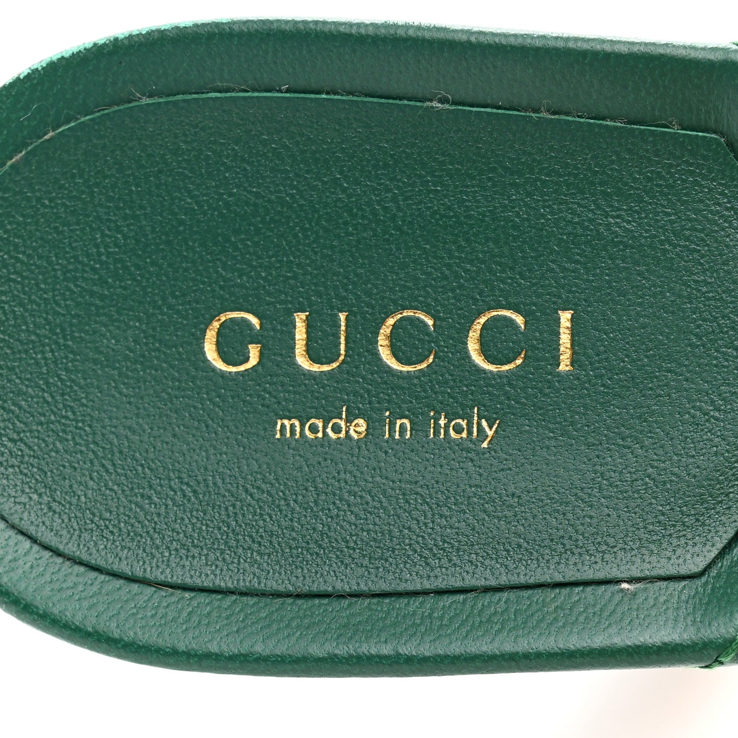 Gucci Nappa Matelasse GG Marmont 75mm Slide Sandals 38 Emerald 7 of 10