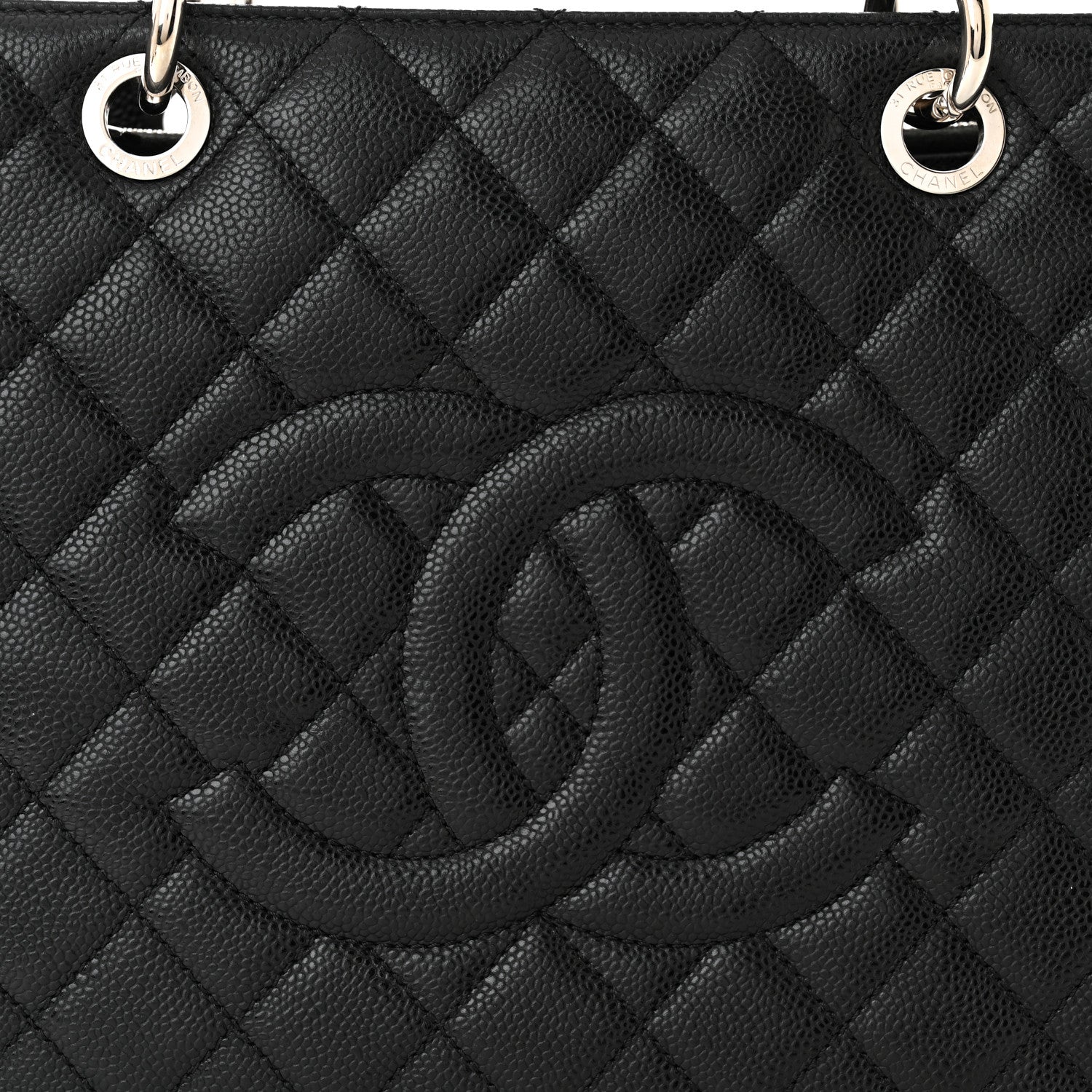 Chanel Caviar Quilted Grand Shopping Tote GST Black 8 of 11