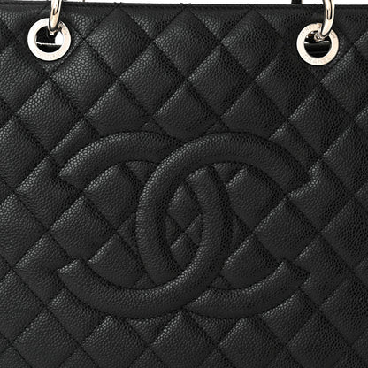 Chanel Caviar Quilted Grand Shopping Tote GST Black 8 of 11