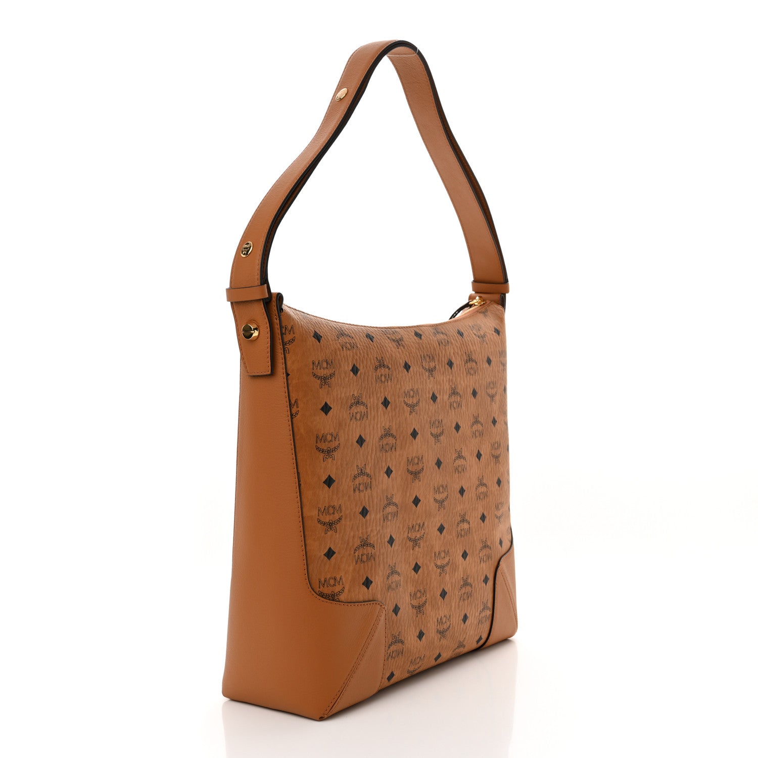 MCM Visetos Large Klara Hobo Cognac 3 of 9