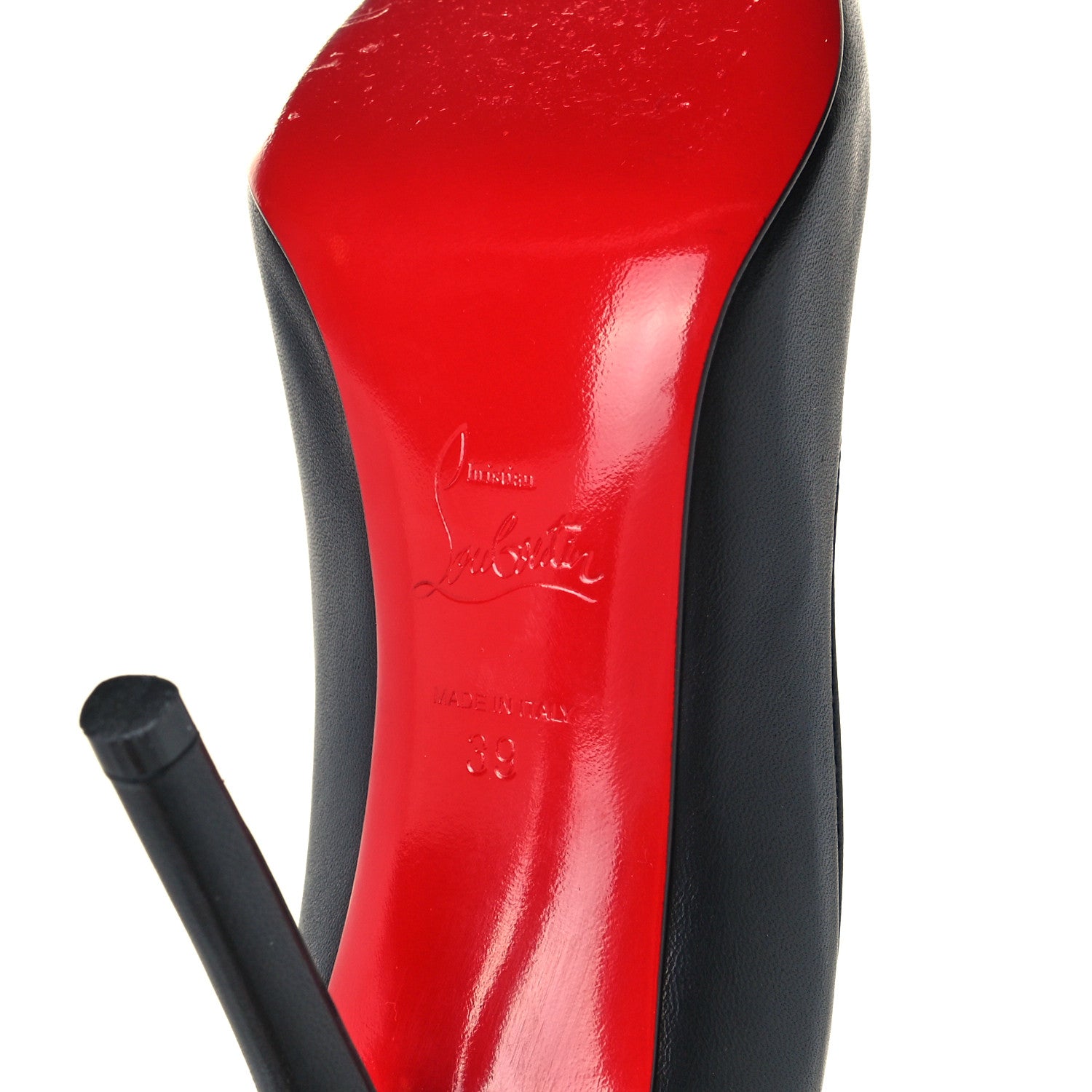 Christian Louboutin Nappa Apostrophy 100 Pumps 39 Black 8 of 11