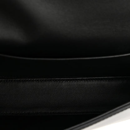Celine Shiny Calfskin Triomphe Chain Shoulder Bag Black 4 of 9