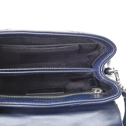 Saint Laurent Calfskin Y Quilted Monogram Toy Loulou Chain Satchel Medium Blue 4 of 10