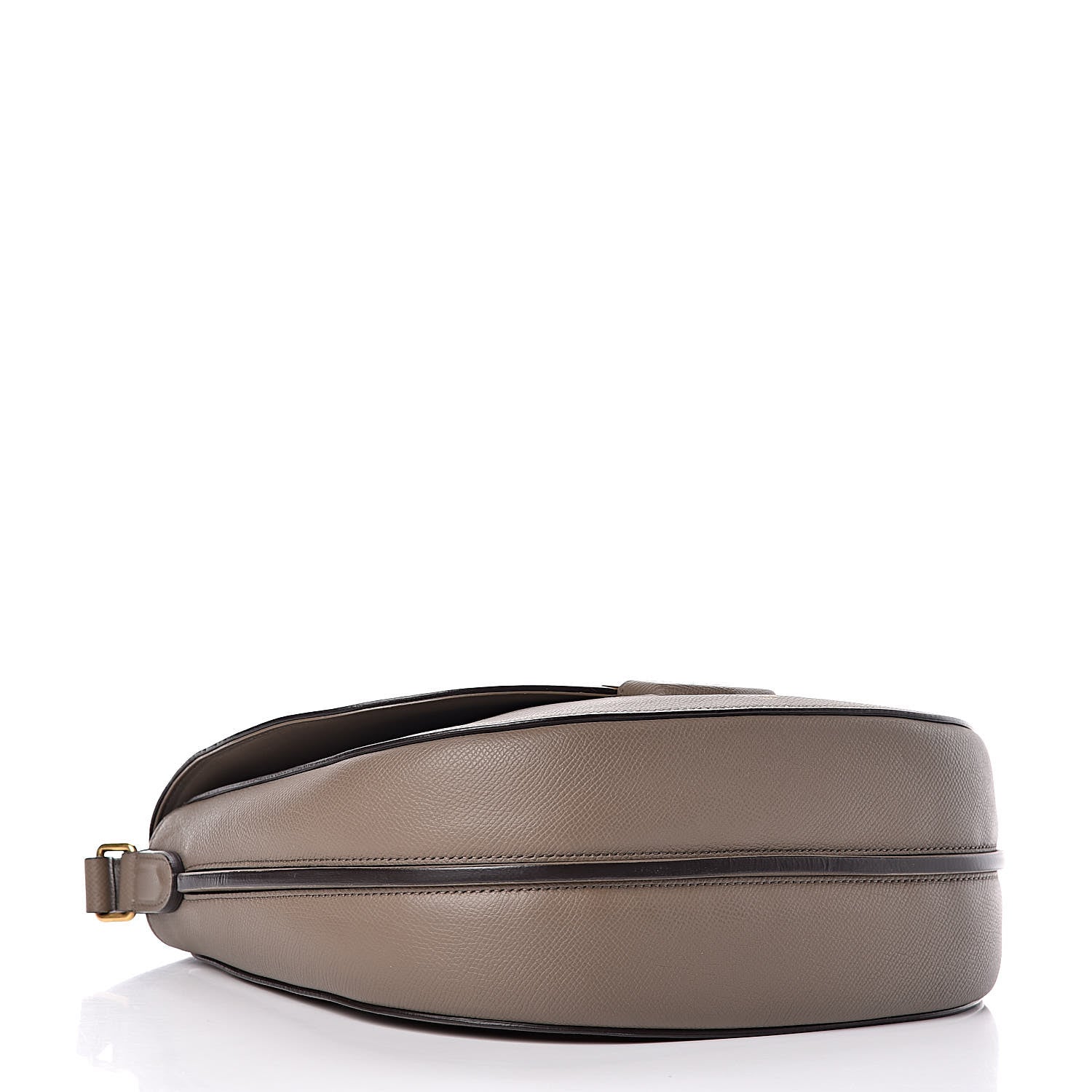 Celine Grained Calfskin Medium Trotteur Taupe 4 of 12