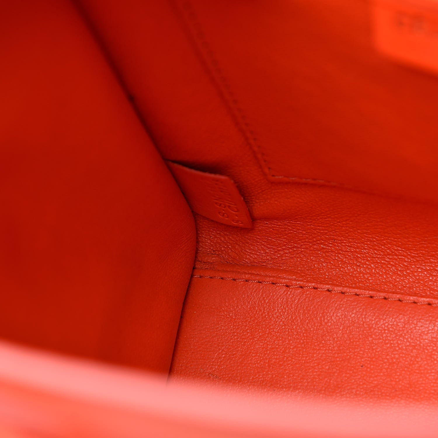Celine Smooth Calfskin Nano Luggage Fluo Orange 7 of 18