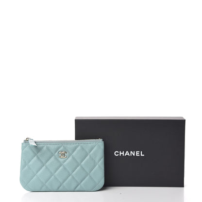 Chanel Caviar Quilted Small Cosmetic Case Light Blue 8 of 8