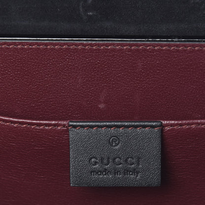 Gucci Mousse Top Patent Mini Sylvie 1969 Top Handle Bag Black 12 of 13