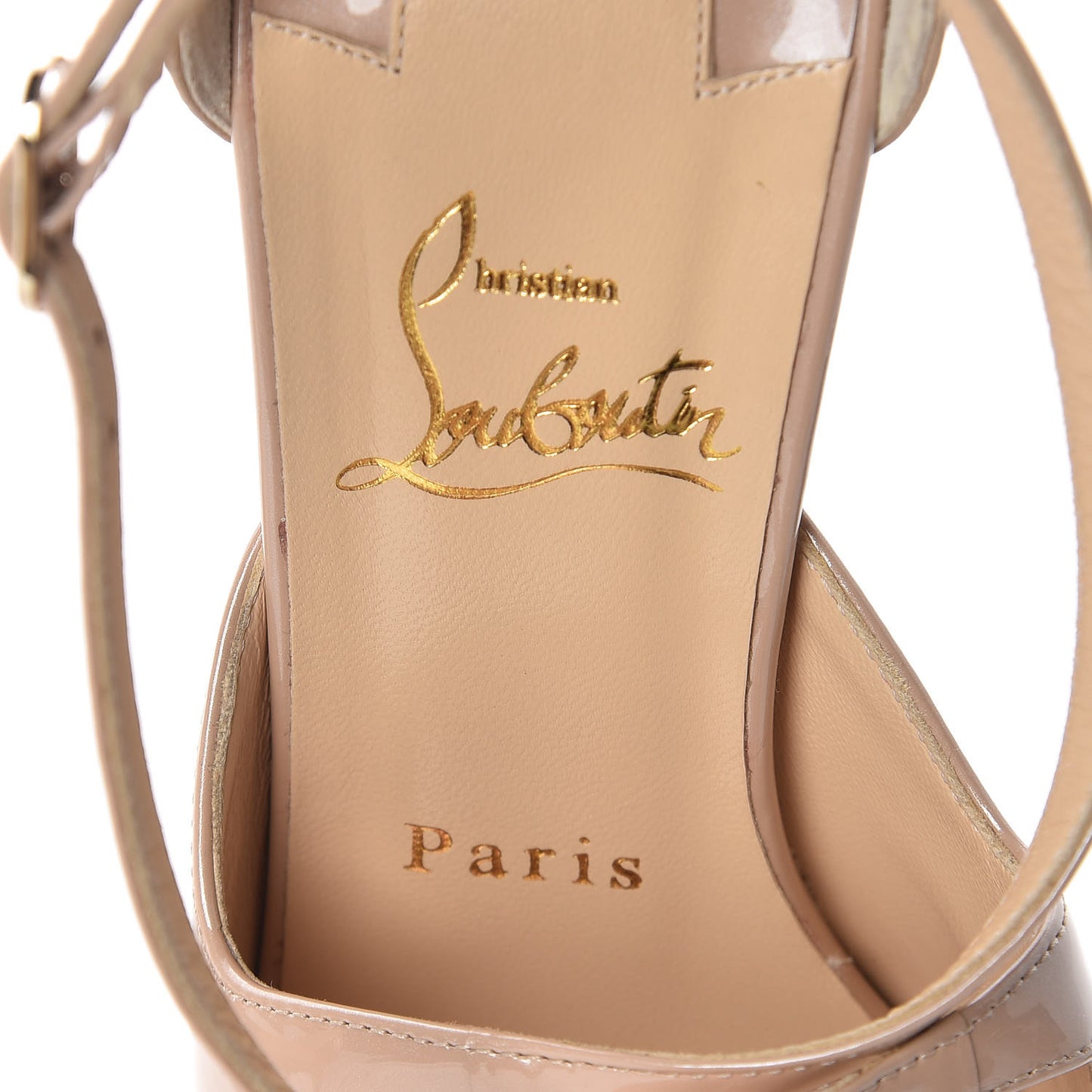 Nappa Patent Mira Bella 100 Sandals 37 Nude