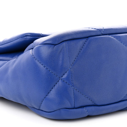 Chanel Lambskin Quilted Medium Chanel 19 Flap Blue 9 of 10