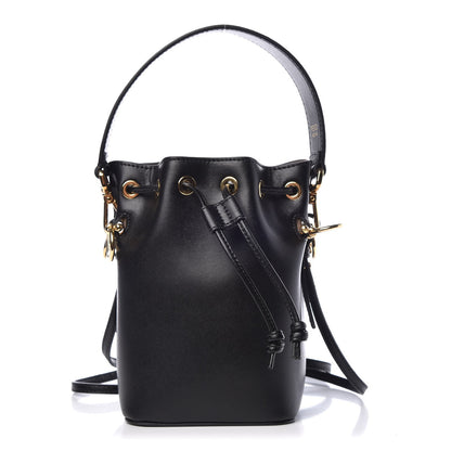 Fendi Vitello Liberty Lucido F is Fendi Mini Mon Tresor Bucket Bag Black 1 of 9