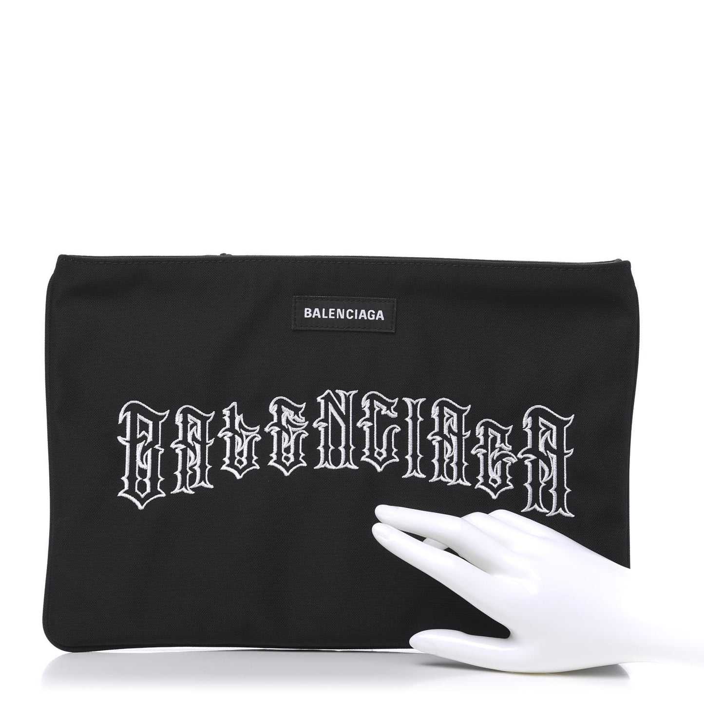 Canvas Tattoo Logo Explorer Zip Pouch Black White