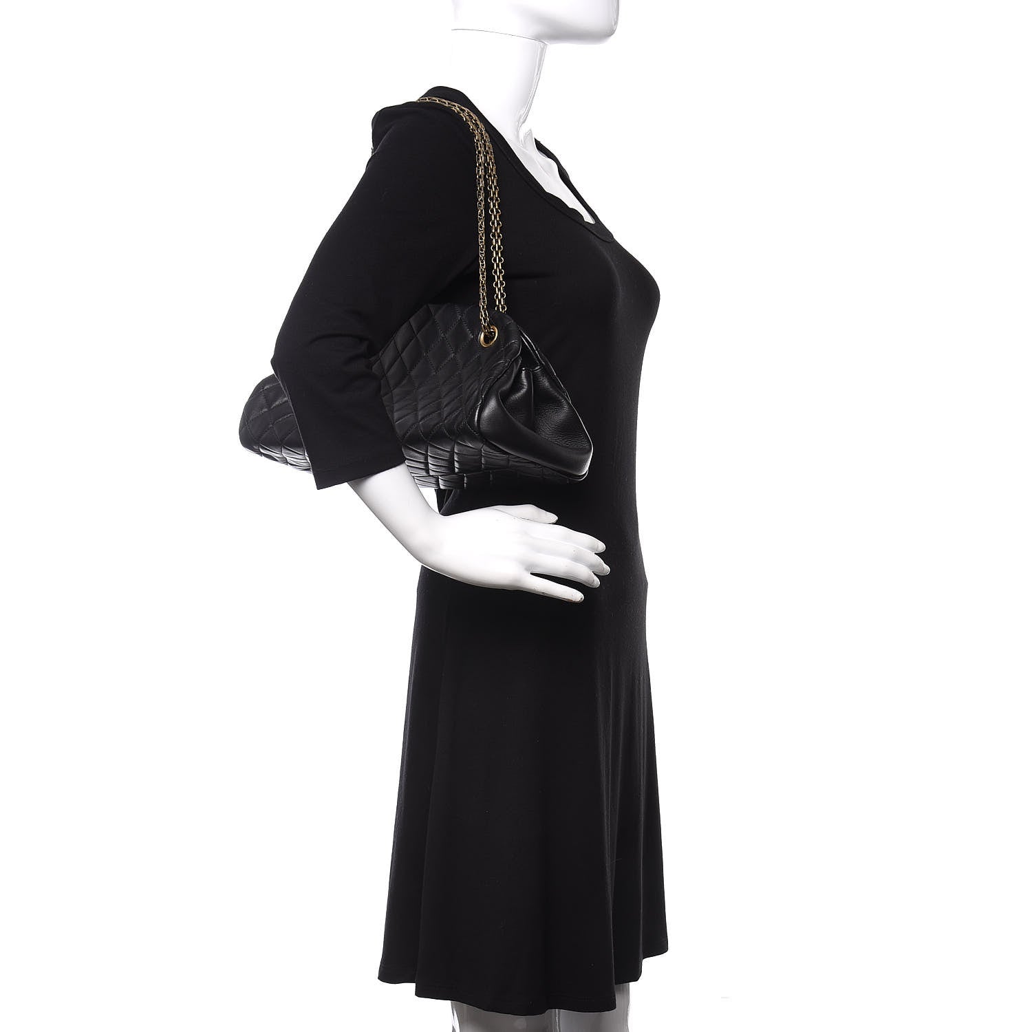 Chanel Lambskin Quilted Medium Just Mademoiselle Black 2 of 9