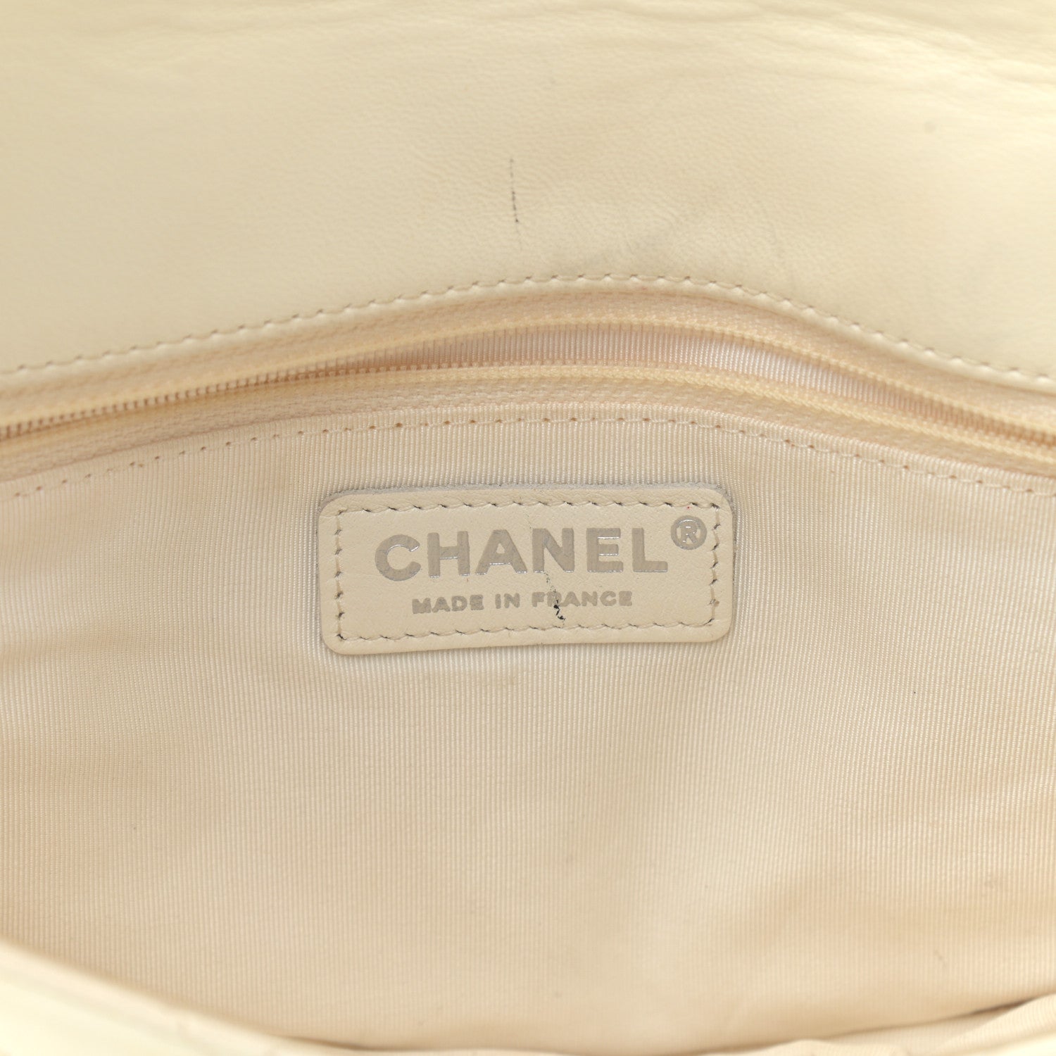 Chanel Lambskin Quilted Small Hula Hoop Flap Ivory 6 of 14