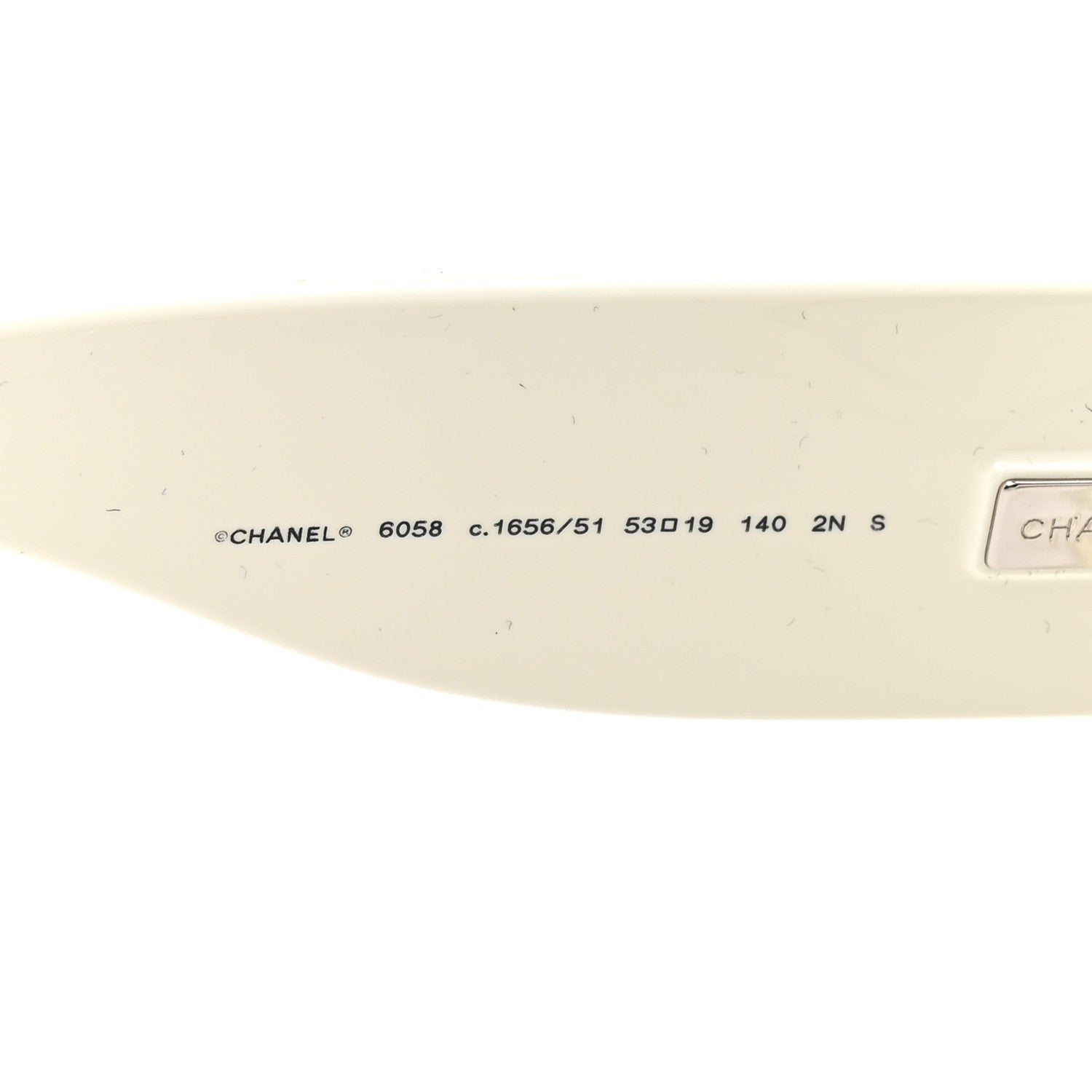 Chanel Acetate Butterfly Large CC Sunglasses 6058 Black White 5 of 8