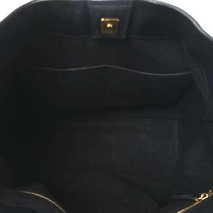 Fendi Vitello Glacier Medium FF Tote Black 5 of 10