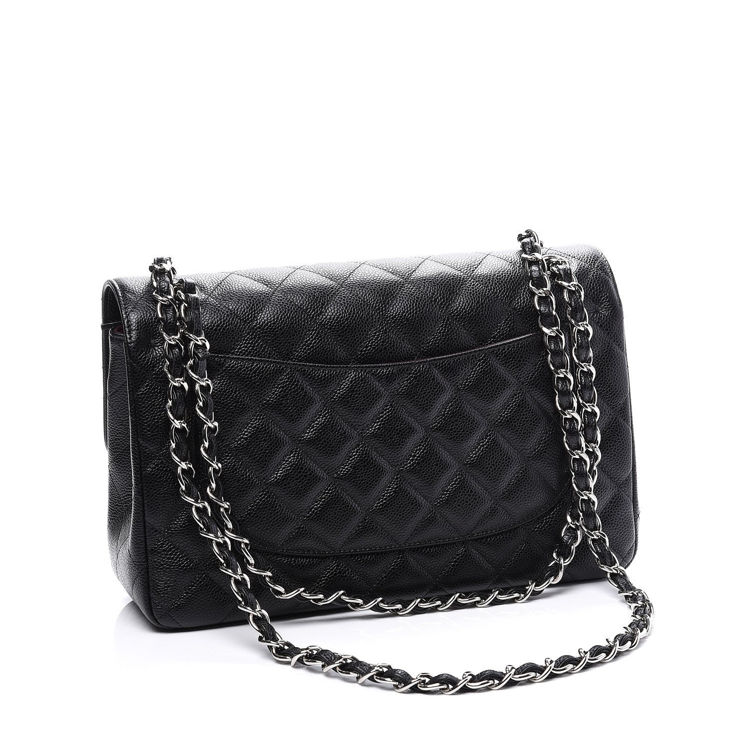 Chanel Caviar Quilted Jumbo Double Flap Black 2 of 10