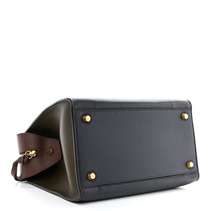 Celine Smooth Calfskin Small Tri-Color Ring Bag Navy 4 of 11
