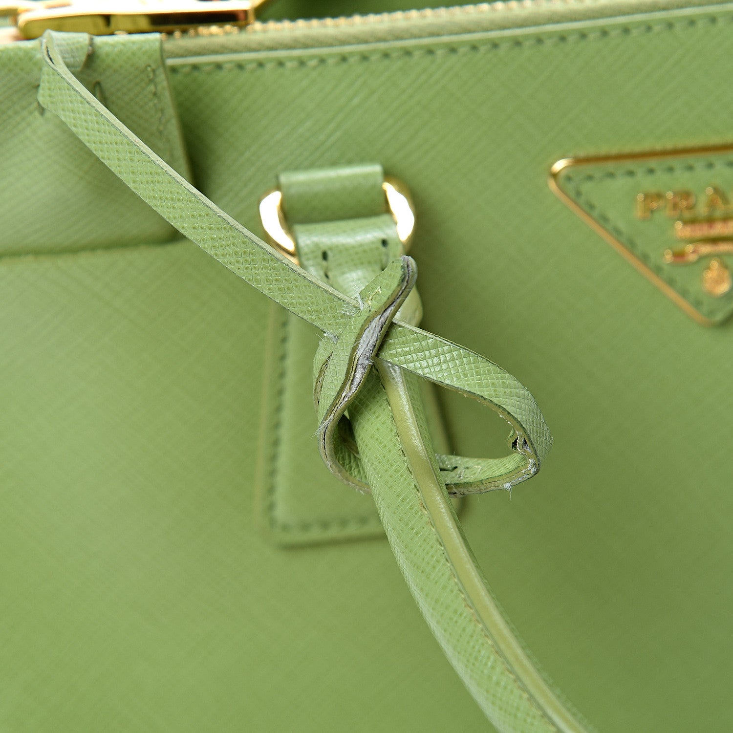 Prada Saffiano Lux Mini Galleria Double Zip Tote Prato 11 of 12
