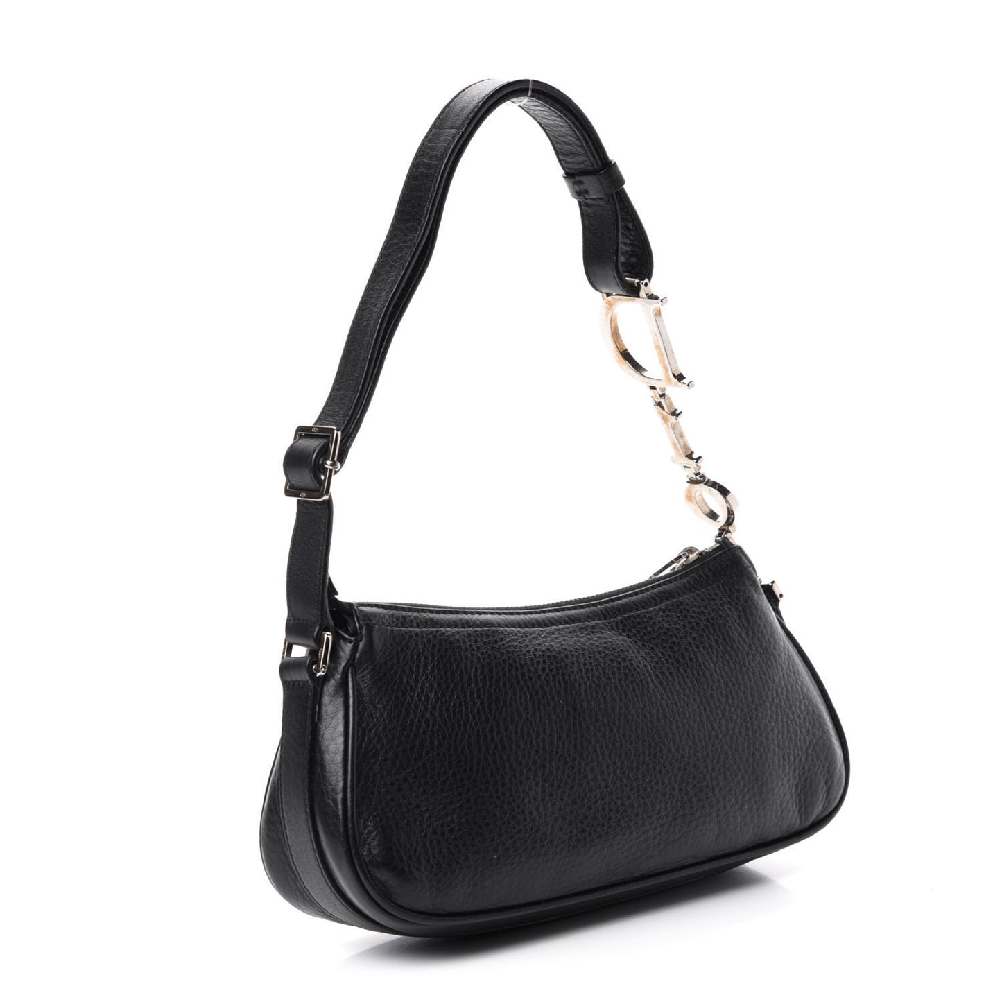 Calfskin Shoulder Bag Black