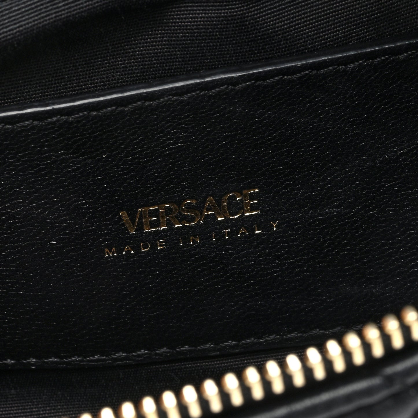 Nappa Quilted Medusa Belt Bag Black